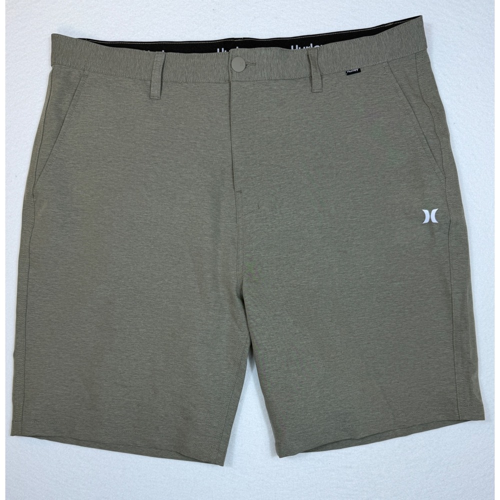 Hurley Hybrid Spacedye Walk Shorts Mens 38‎ Olive Green HMS23-03349 Stretch Surf